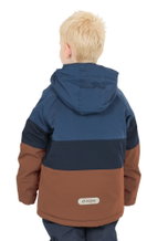 Zigzag Winter Ski Jacket Taylora W-PRO 15,000 (4-Way Stretch, waterproof, windproof) Insignia blue/brown Children